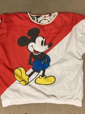 Vintage Disney Mickey Mouse Reversible Disney Sweatshirt Large / One Size